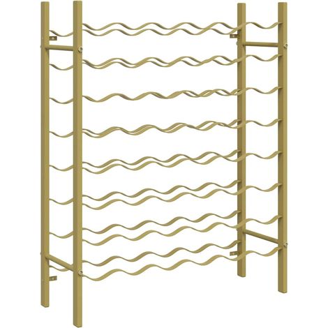 Maison Exclusive - Weinregal für 48 Flaschen Golden Metall