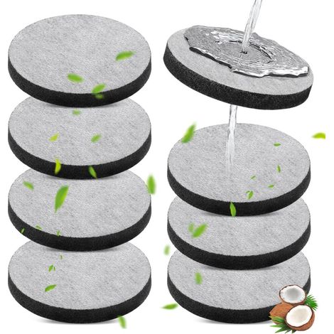 Le pack de 8 filtres élimine efficacement le chlore, les particules et autres impuretés des bouteilles d'eau (1/5)