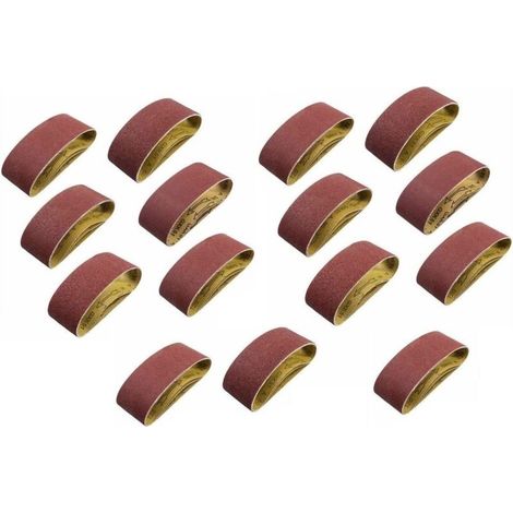 Bande Abrasive 100 x 610 mm, Bandes Abrasives Mixte (3x grains 80/120/150/240/400) pour Ponceuses à Bande（15 pièces ） (1/5)
