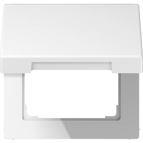 Jung Klappdeckel mit Rückstellfeder, Duroplast, Serie LS, alpinweiß LS990KLWW (1/2)