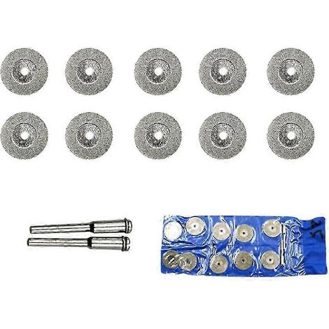 10 accessoires pour outil rotatif compatibles avec disque de démontage et 2 mandrins-16mm without holes (1/5)