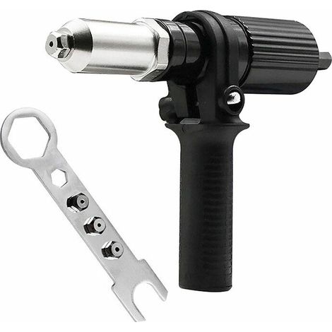 royaluxe - Adaptateur de Pistolet à Rivets - Pince à riveter pour visseuse sans fil et perceuse (1/5)