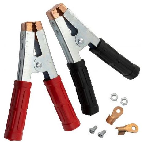 Kit 2 Pinze Per Cavi Batteria Auto 600a Pinze per Cavi contatti morsetti clip