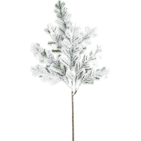ARPIMEX Rametto Pino Natalizio Winter Majesty Innevato H 40 Cm Bianco Verde