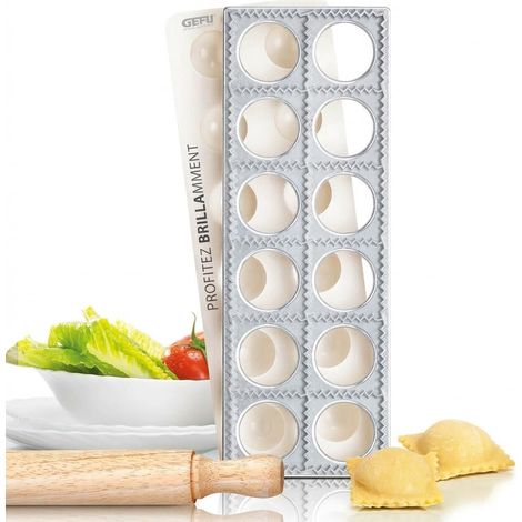 GE28440 Planche à Raviolis Aluminium Blanc 31 virgule 5 x 14 x 3 cm 3 pièces de 12 (1/4)