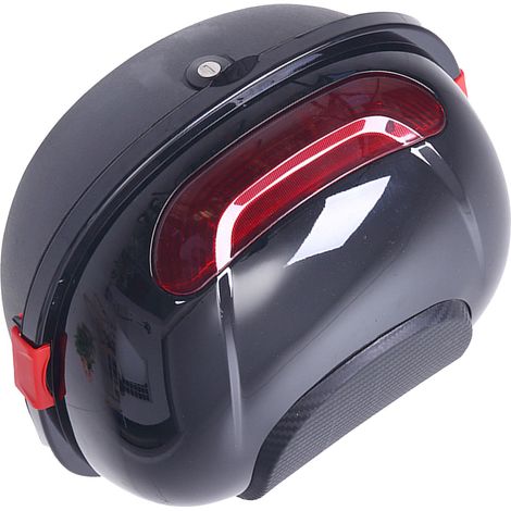 Coffre Moto Top Case Grande Capacité Imperméable Résistant aux Chocs Universel pour Scooter Noir (1/5)