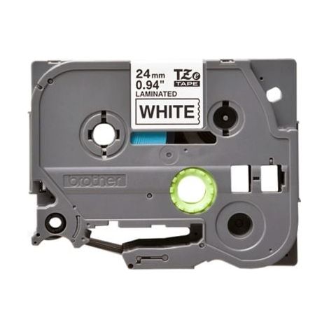 Cinta Laminada para Rotuladoras Brother TZE251 2,4 cm 8 m Blanco Negro Negro/Blanco