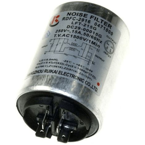 FILTRE ANTIPARASITE - EMI LFT-215G 250V POUR LAVE LINGE SAMSUNG - DC29-00015G (1/2)