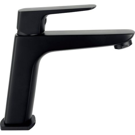 Grifo de Lavabo Modelo MARRIOT Fabricado en Latón Monomando Acabado en Negro (1/2)