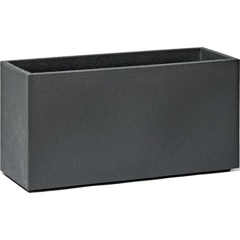 TeraPlast Fioriera Rock 80 Effetto Cemento Basalt 80 cm