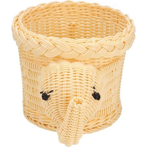 Panier de Rangement - Rotin Tressé - Forme Dessin Animé - Pour Fruits Pain Aliments - Cuisine Intérieure - 1 Pièce (1/5)