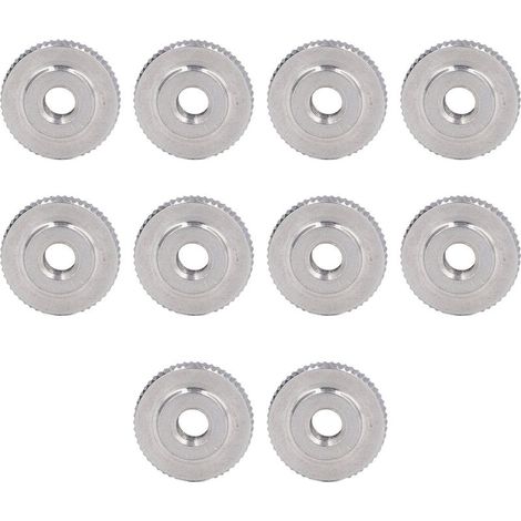 Écrou papillon M6 inox 304, à trou traversant pour fixation manuelle rapide (1/5)