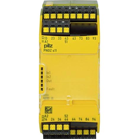 BLOC DE CONTACTS 24VDC 8 N/O 1 N/C - RELAIS DE SÉCURITÉ DC PILZ 751111