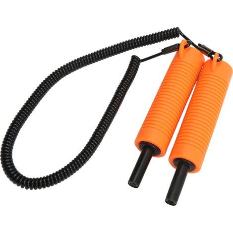 Piolet de sécurité rétractable en acier inoxydable orange pour pêche sur glace et randonnée hivernale