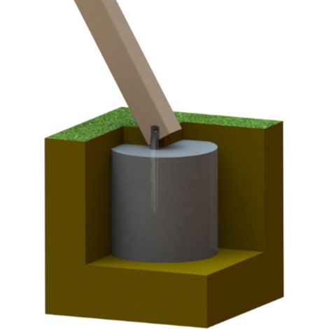 Trigano – Pattes de scellement acier pour portiques – Ancrage durable en acier traité – Fixation béton pour stabilité optimale – Garantie 10 ans