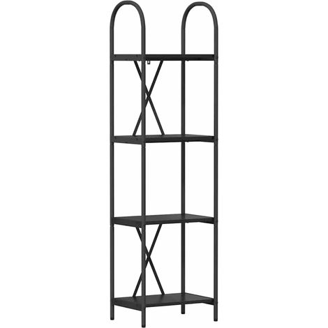 Maison Exclusive - Bücherregal Schwarz Eichen-Optik 40 x 30 x 146