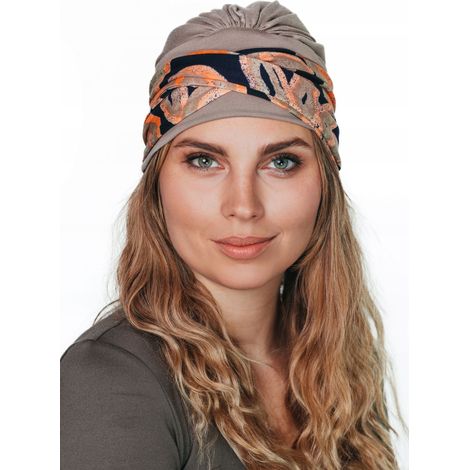 Turbante primaverile da donna Lena 141-436, sciarpa morbida anche dopo la chemioterapia (1/5)