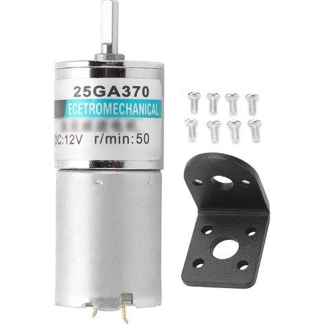 Moteur À Engrenages DC - 12 V - 5 À 50 Tr/Min - CW CCW Réversible - Pour Humidificateurs, Distributeurs De Savon, Portes Intelligentes - XD-25GA370 (1/5)