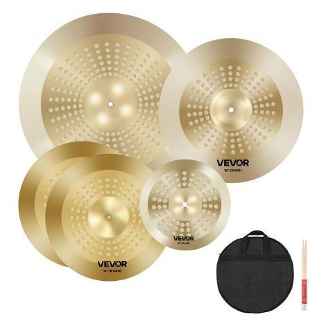 Paquete de Platillos de 4 Piezas de 355/400/505/254 mm (10 14 16 20 Inches) para Batería (1/5)