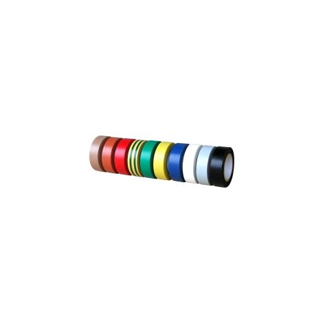 Cinta adhesiva de PVC para electricista, aislante, color azul, dimensiones 10 m x 15 mm