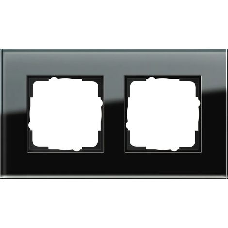 Gira Marco embellecedor 2f Gira Esprit G Negro [021205], 0212 05