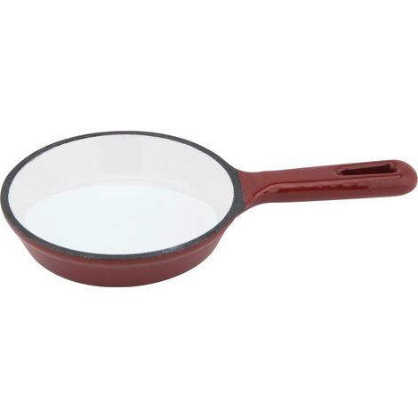 Ilsa mini padella ghisa rossa monoporzione 10x2 cm 10 cl