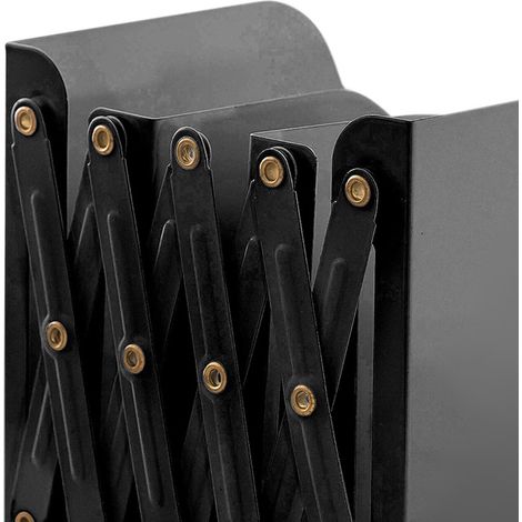 Serre-livres large, rétractable et flexible pas besoin d'autocollants matériau métallique support de livre noir pour bureau. (1/5)