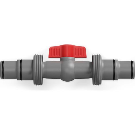 Adattatore per tubo da piscina con valvola on/off: un connettore in plastica a T da 1/4 di pollice e uno da 1/2 pollice, design a tenuta stagna, adatto per aspiratori per piscine. (1/5)