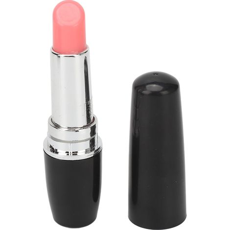 Bâton de massage facial vibrant noir en forme de rouge à lèvres, portable, pour yeux et visage, appareil de soin esthétique (1/5)