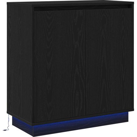 Maison Exclusive - Aparador Roble Negro 71 x 34.5 x 75 cm Madera (1/5)
