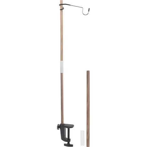 Poteau Lampe Pliable Léger en Noyer pour Randonnée Camping Pêche Barbecue (1/5)
