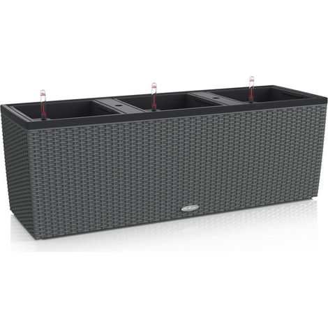 Pot Trio Cottage 30 - kit completo, granito - 100 cm Lechuza (1/5)