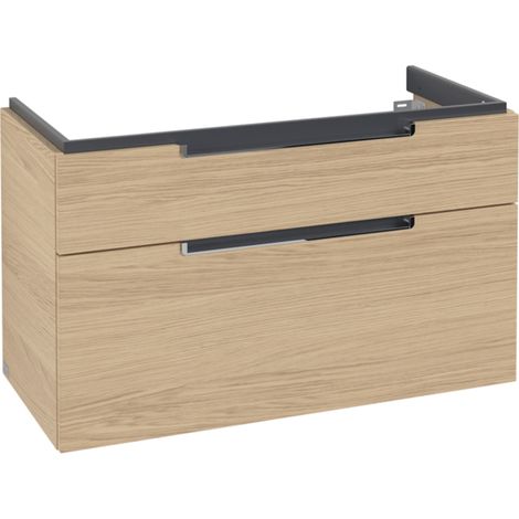 Villeroy & Boch Subway 2.0 meuble sous lavabo, 2 tiroirs, lavabo