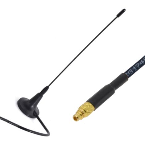GSM 3G LTE Antenne 2,8 dBi vertikaler Magnet MMCX-Stecker (1/2)