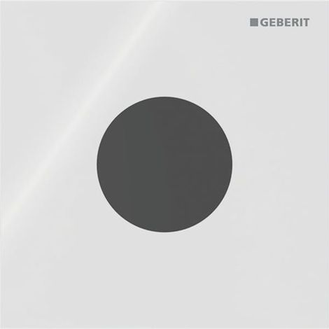 Geberit Betätigungsplatte für Urinalsteuerungen Typ 40, rund, 12,5x12,5x0,4cm, Weiß, 246120SI1 (1/5)