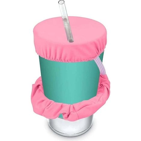 Couvre-boissons lavables réutilisables Couvre-chouchous anti-piqûres pour la plupart des gobelets et verres à boire (1/5)