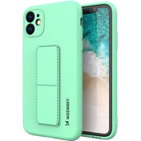 Custodia con supporto in silicone per Samsung Galaxy A72 4G, colore menta. (1/5)