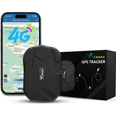 Traceur GPS 4G pour voiture, antivol sans abonnement, 20 000 mAh (240 G veille), aimant puissant, localisation en temps réel pour moto et camion, application italienne iOS et Android (1/5)