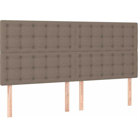 Maison Exclusive - Čelo postele béžové 160x5x118/128 cm látkové (1/5)