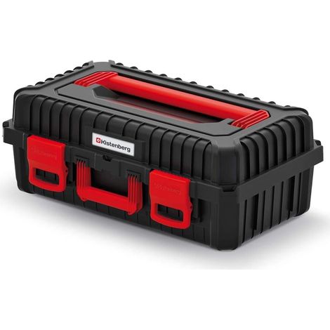 Maletín de herramientas para herramientas eléctricas, maletín con inserto de espuma, mango ergonómico, plástico, color negro, 585 x 360 x 217 mm (1/5)