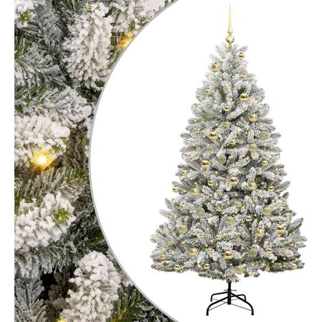 Künstlicher Weihnachtsbaum 180 cm 300 LEDs Warmes Weiß vidaXL (1/5)