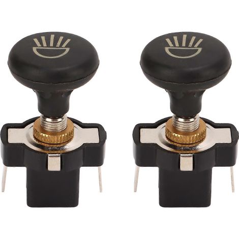 Interrupteur poussoir-tirant pour phares de voiturette de golf, bouton de commande d'éclairage, pièce de rechange compatible E-Z-GO, lot de 2. (1/5)