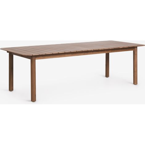 SKLUM Rechteckiger ausziehbarer Gartentisch 250-310x105 cm aus Akazienholz Duala Akazie Braun
