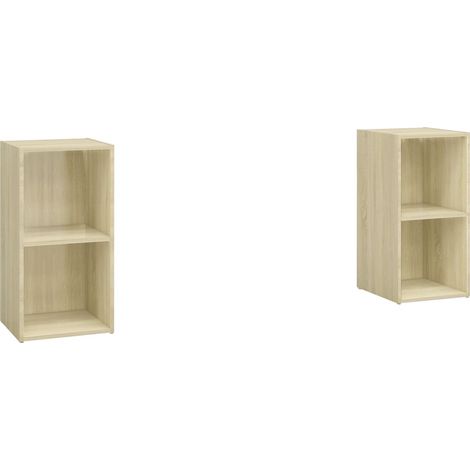 Maison Exclusive - TV-Schränke 2 Stk. Sonoma-Eiche 72x35x36,5 cm
