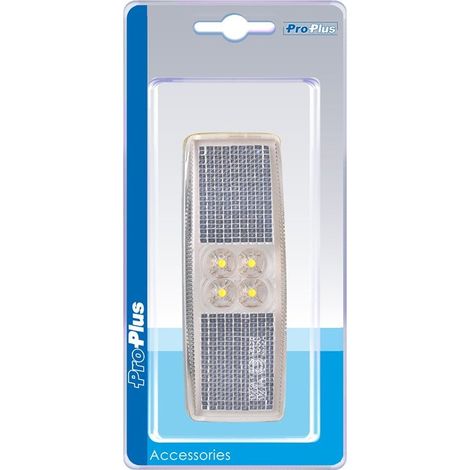 Luce di posizione anteriore 12/24V LED bianca 110x40mm in blister (1/5)