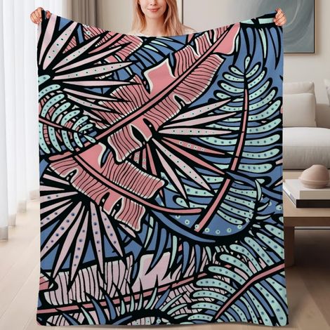 Couverture de lit en polaire, douce et chaude en microfibre printemps-été, décoration intérieure stylée, cadeau pour femmes et hommes, 6080 pouces (1/4)