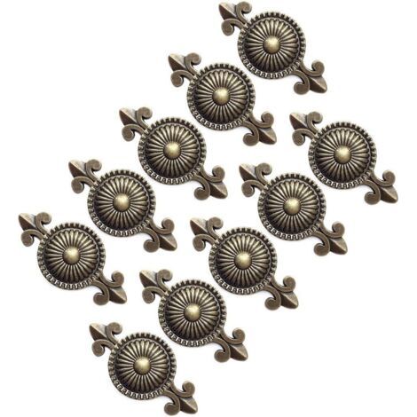 QORVA-10 pcs (Bronze) Cabinet Poignée Cabinet Boutons Meubles Boutons Boutons du tiroir Poignées Meubles, Bouton pour Armoire, Tiroir