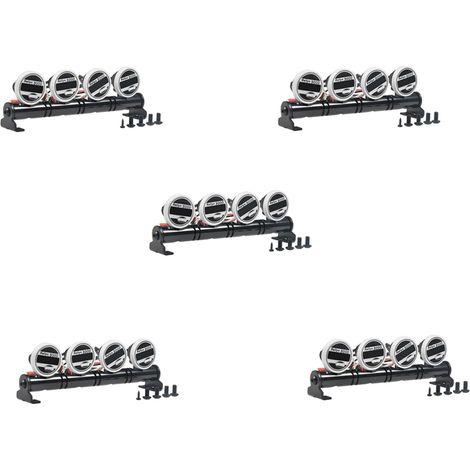 5pièces 92.5Mm Multi-Fonction la Barre de la Lampe de LED pour TéLéCommande -4 TRX4 SCX10 la Voiture TéLéCommandéE sur Chenille, 4 LED