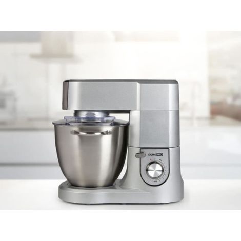 Robot de Cuisine Pro - DOMO - DO9079KR-PROMO - 1500 W - 6,7 L - Vitesse variable + Pulse - Gris (1/5)