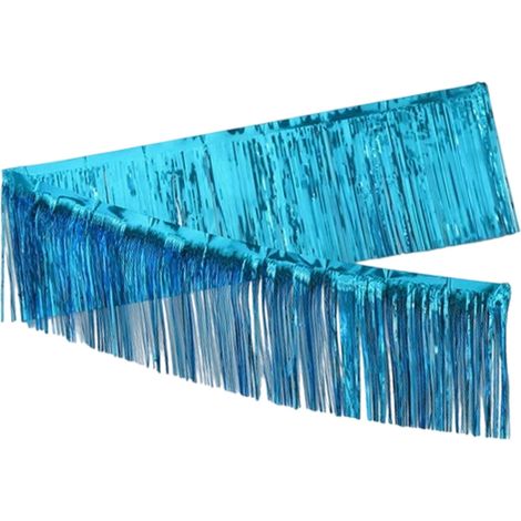 Guirlande En Franges En Feuille D'Aluminium - Décoration Murale Pour Fêtes - Pour Voiture De Parade Mariage Anniversaire Pâques Diplôme - 1 Pièce (1/5)
